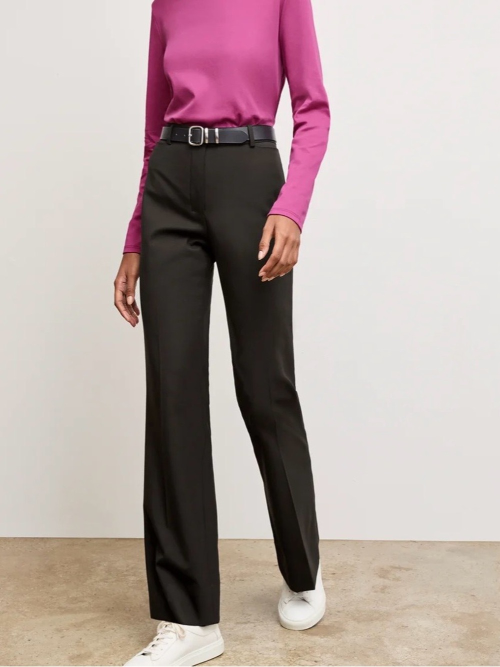 MM Lafleur The Horton Flare Pants in black size 4